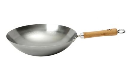 WOK AÇO CARBONO C/C 33CM SEMIESFERICO